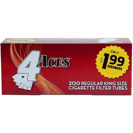 4Aces Tubes 200CT Regular Kings ($1.99)