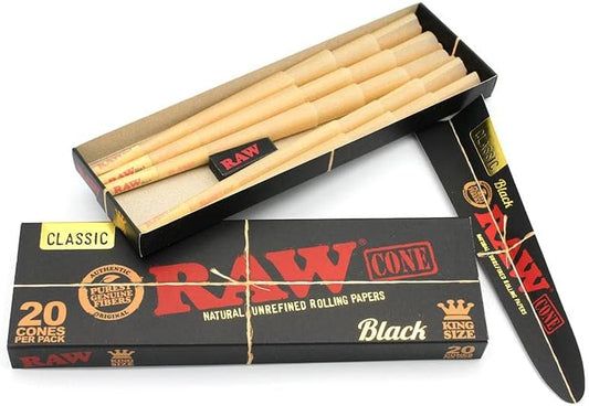 Raw Cones Black King 20CT