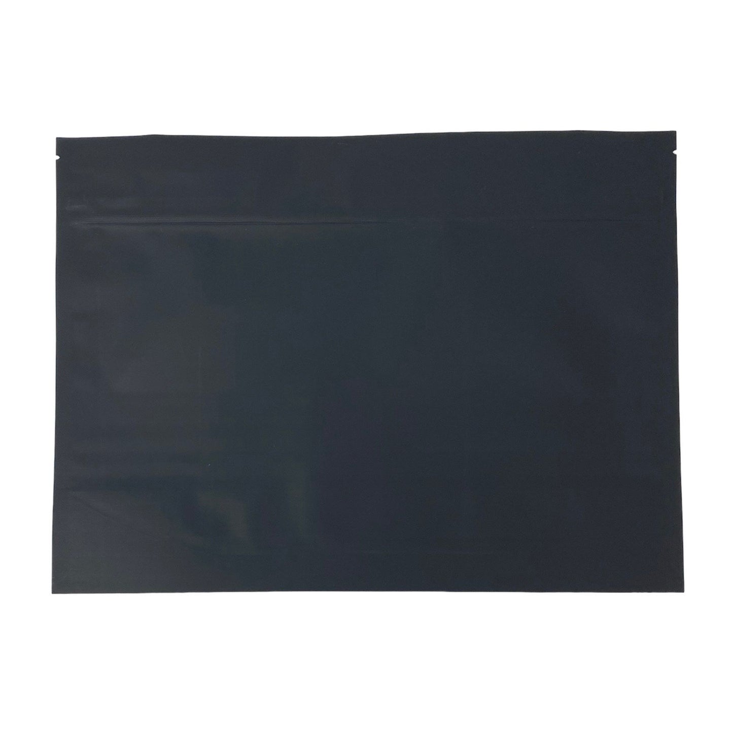 Mylar Bag 12x9 Opaque Black Double Zipper