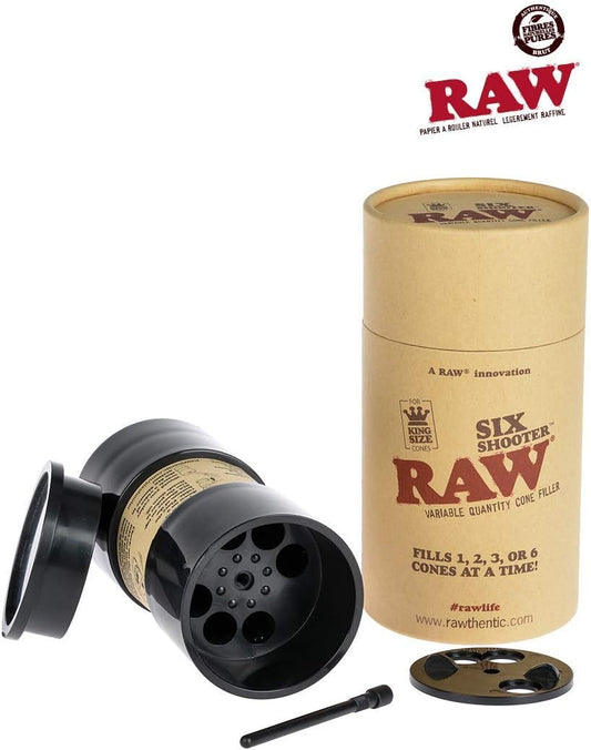 Raw Cone Filler King Six Shooter