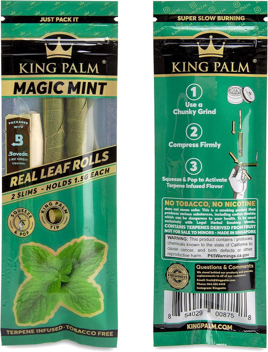 King Palm Cones Slim 2CT Magic Mint