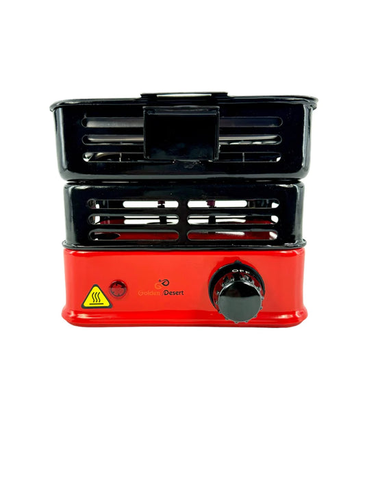 Cocous Red Coal Burner Party Size