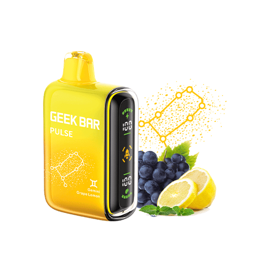 Geek Vape Bar Pulse 15000 Puffs Grape Lemon