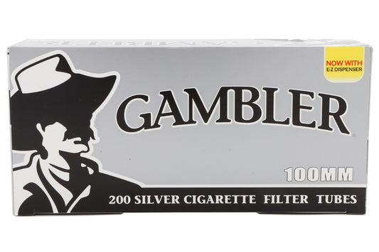 Gambler Tubes 200CT Silver 100MM