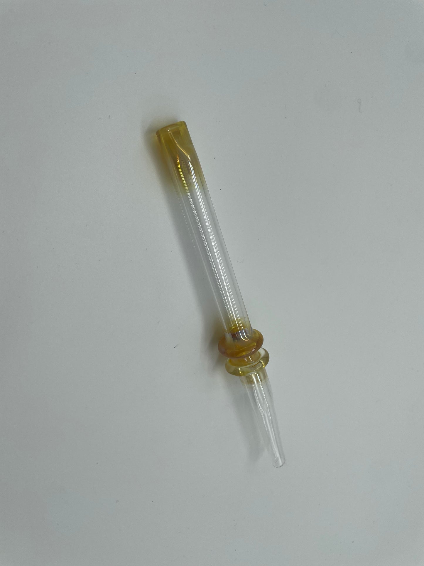 Nectar Collector 6" Glass 2 rings Gold Fumed