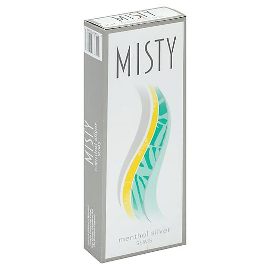Misty Cigarettes 100's Menthol Silver