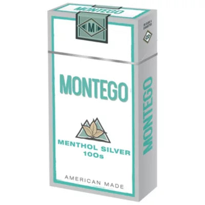 Montego Cigarettes 100's Menthol Silver