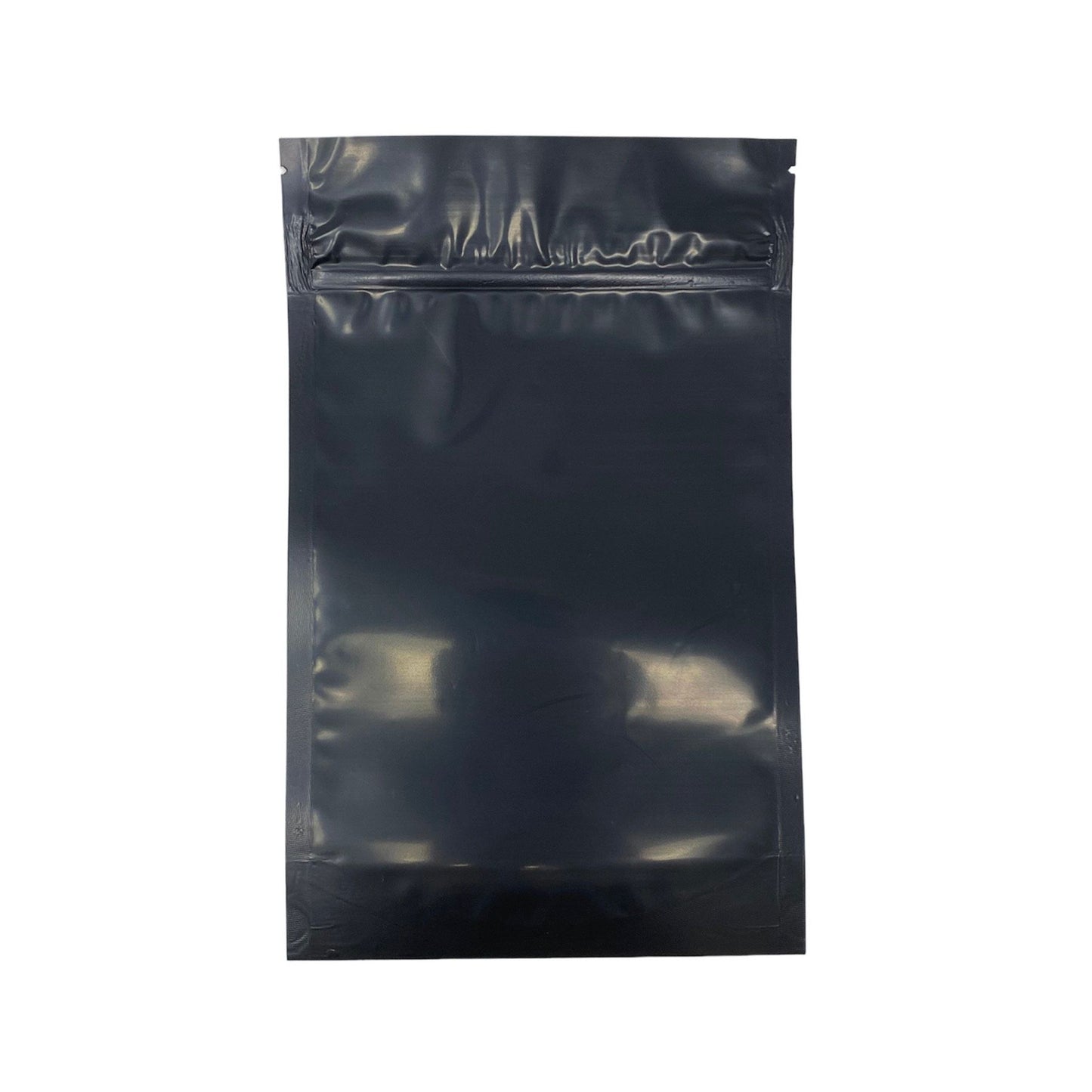 Mylar Bag 1OZ Opaque Black Double Zipper