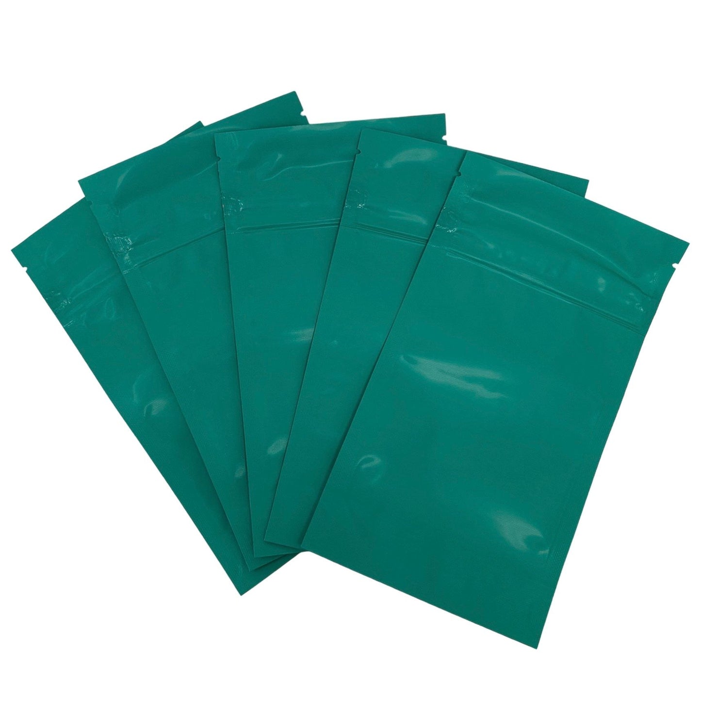 Mylar Bag 1/4OZ Opaque Green Double Zipper