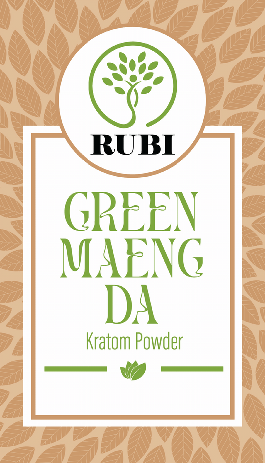 Rubi Kratom Powder 8oz Maeng Da Green