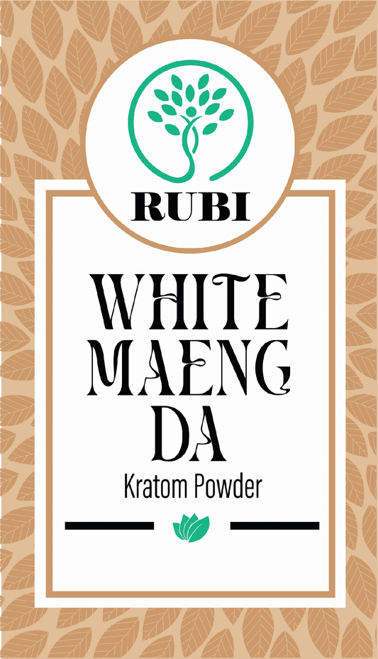 Rubi Kratom Powder 3OZ Maeng Da White