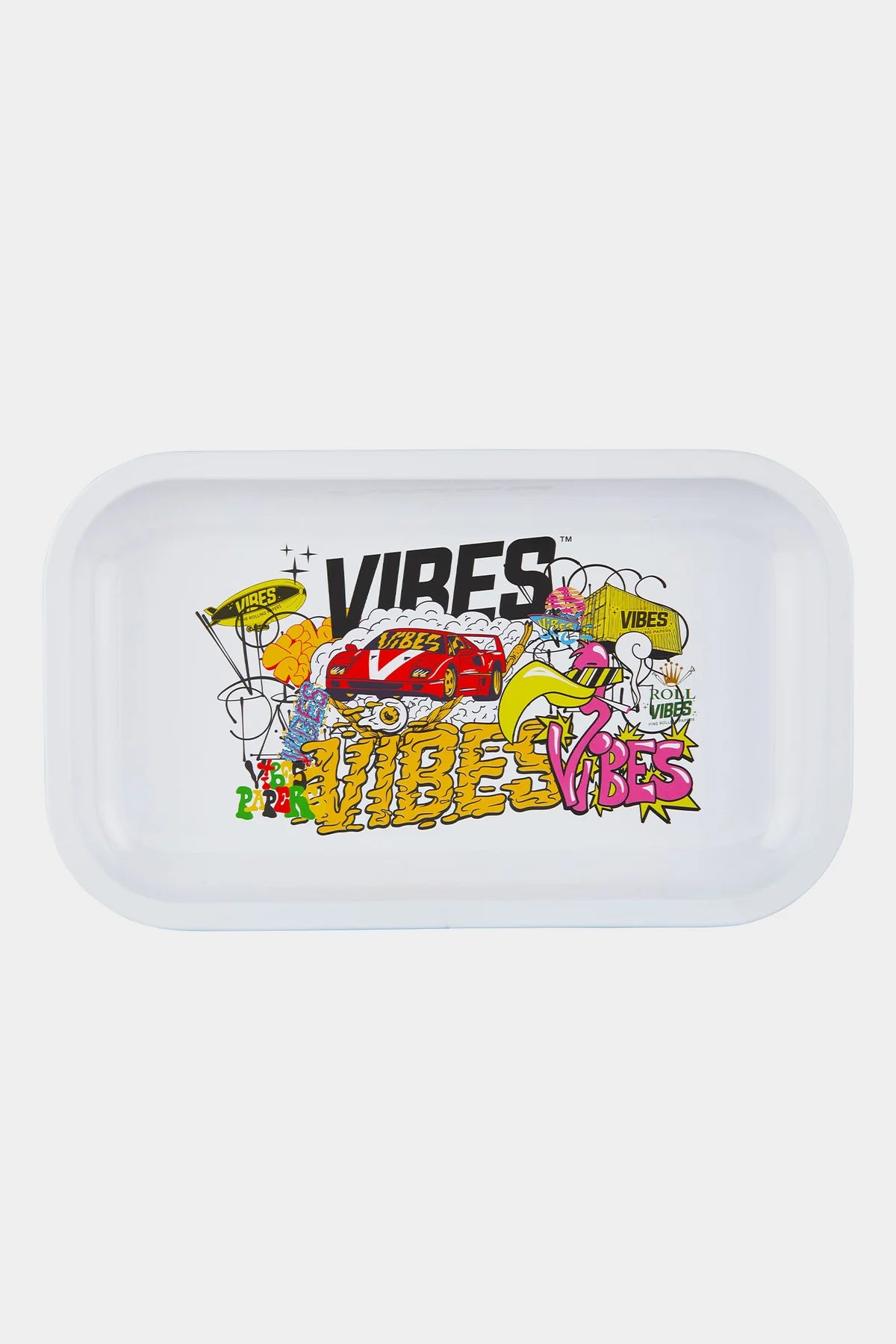 VIBES Rolling Tray Medium Collage