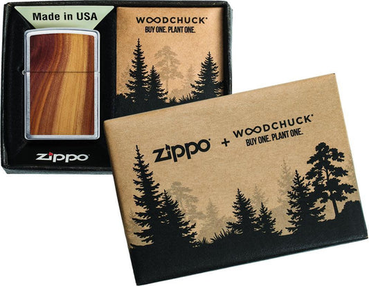 Zippo Lighter Woodchuck Cedar
