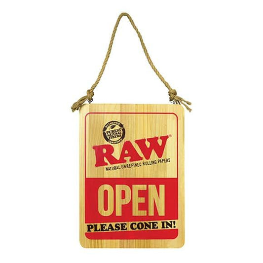 Raw Wooden Door Sign