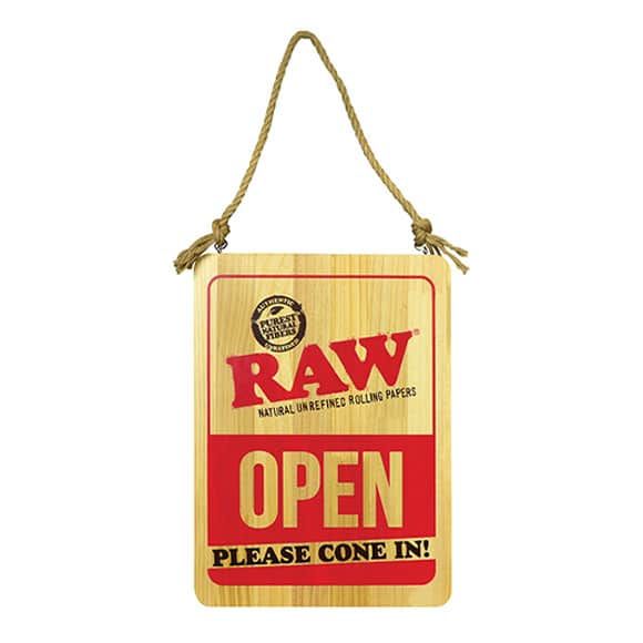 Raw Wooden Door Sign