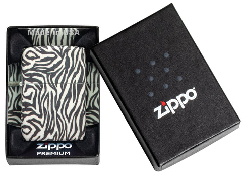 Zippo Lighter Zebra Skin Design