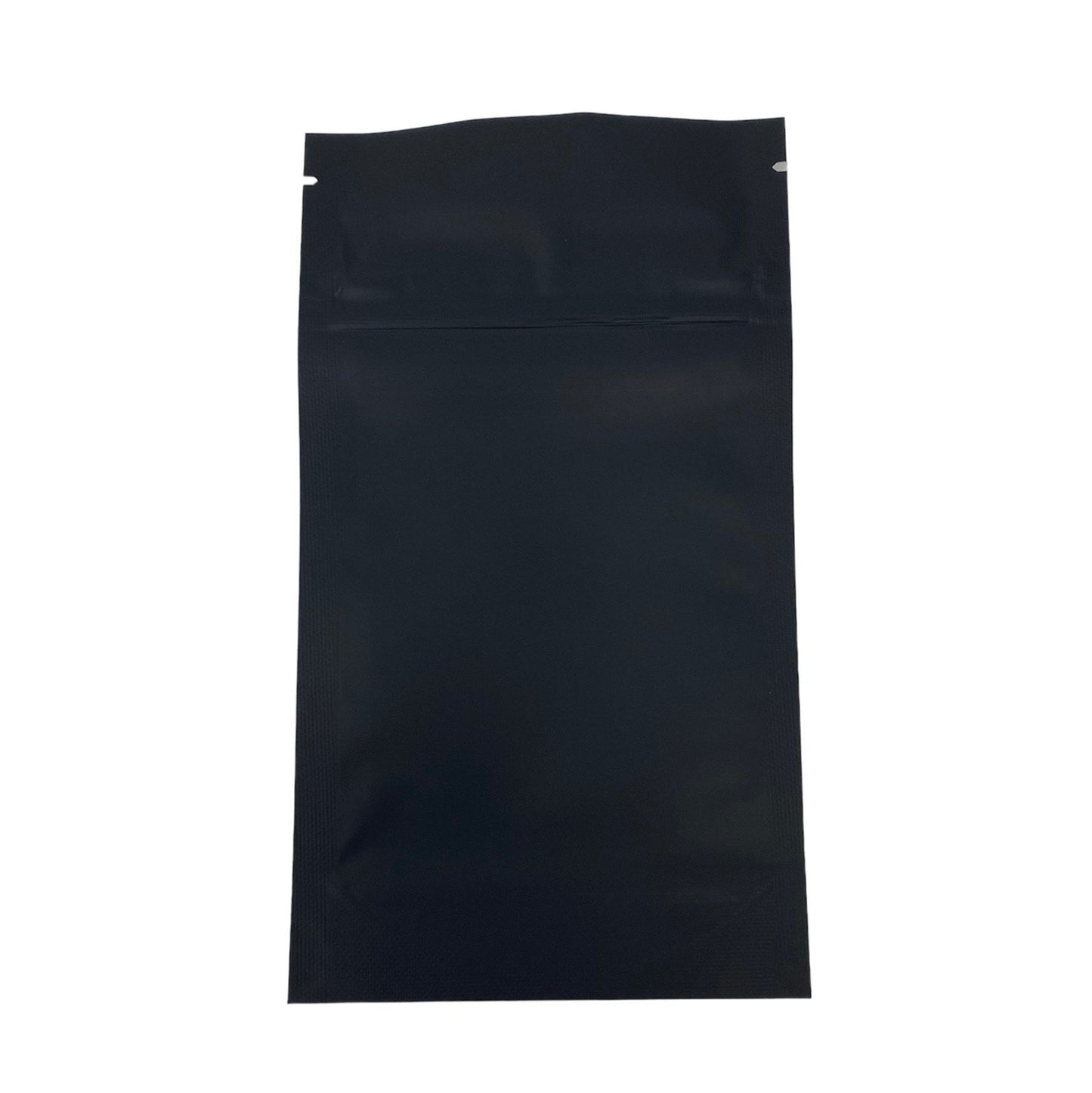 Mylar Bag 1/4OZ Opaque Black Double Zipper