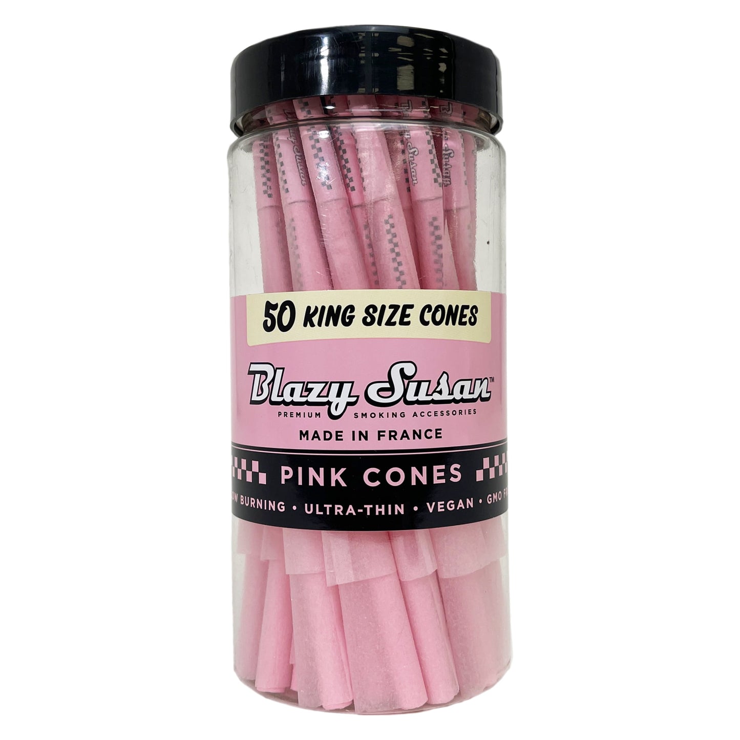 Blazy Susan Cones 50CT King Size Pink