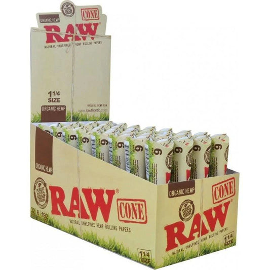 Raw Cones 1 1/4 Organic 6CT