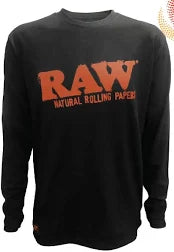 Raw Long Sleeve Black Shirt M
