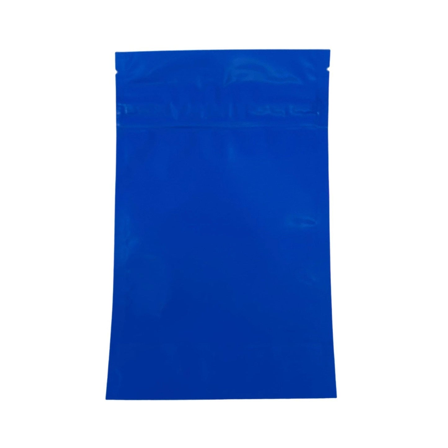 Mylar Bag 1/2OZ Opaque Blue Double Zipper