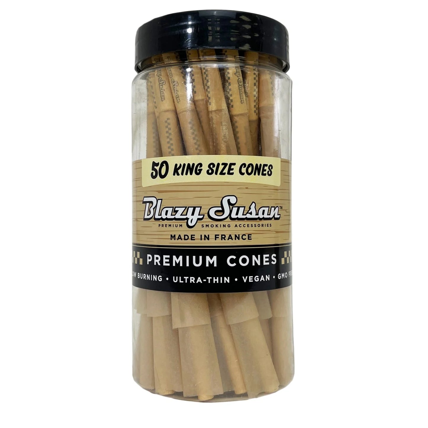 Blazy Susan Cones 50CT King Size UNBLEACHED